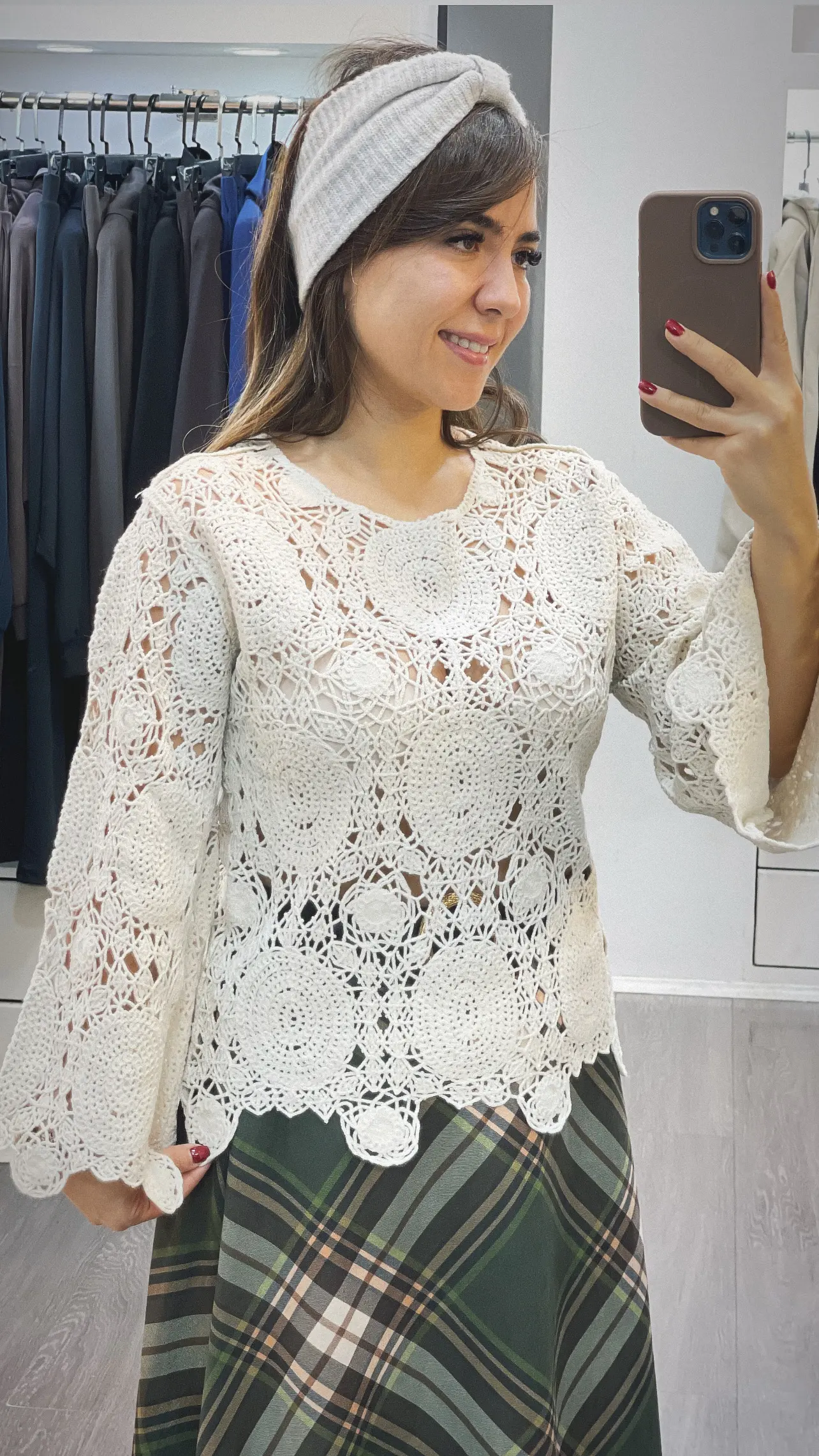 بلوز بافت قلاب بافی برند ترک